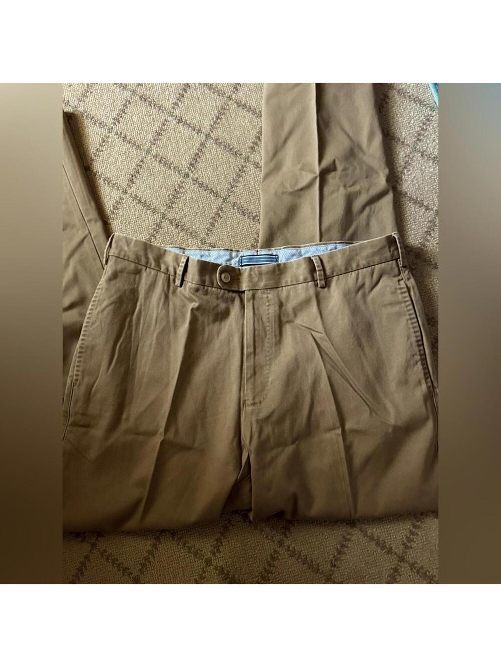 Peter Millar Khaki Chino Pants in British Tan 35